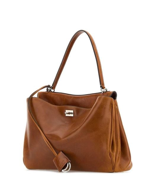 Balenciaga Brown Rodeo Top Handle M