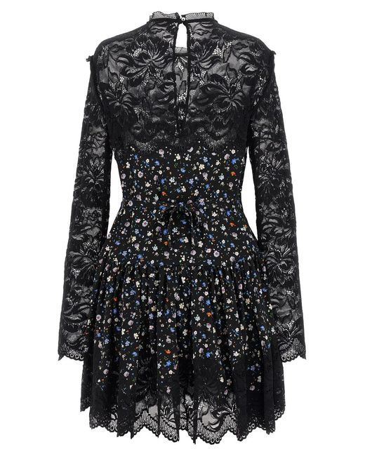 Rabanne Black Floral Lace Dress
