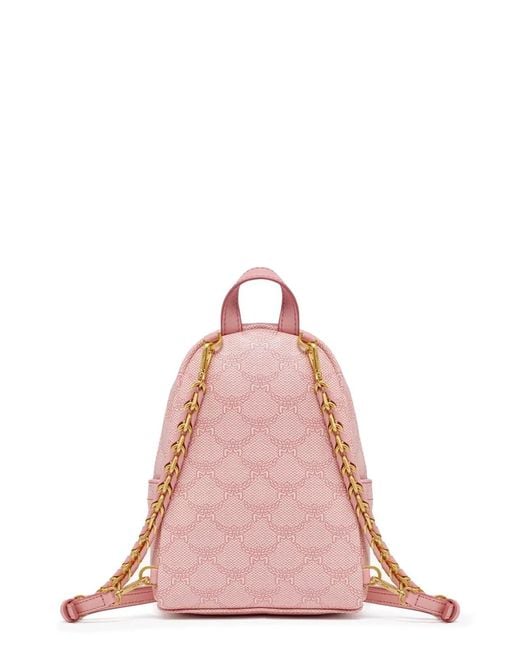 MCM Pink Backpack Stark Lauretos