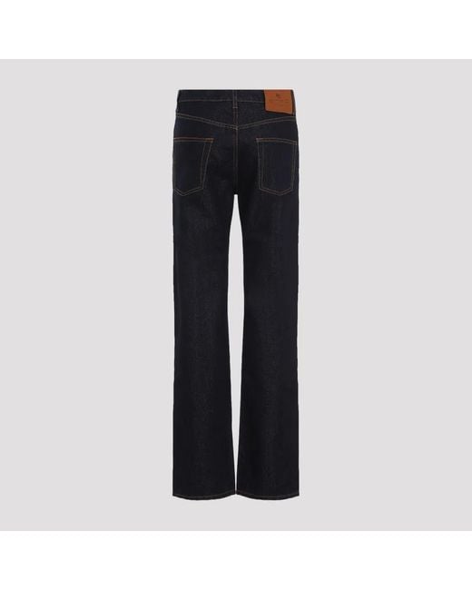 Etro Blue Lurex Jeans