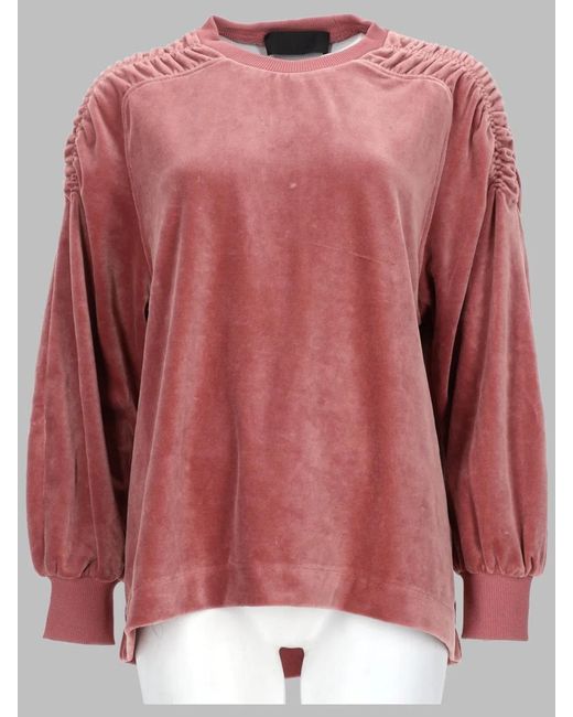 Alberta Ferretti Pink Chic Chenille Mini Sweatshirt For
