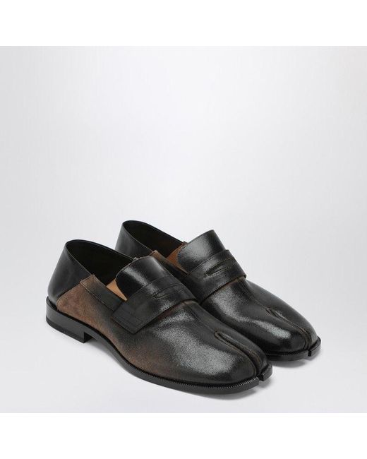 Maison Margiela Black Tabi City Loafers for men