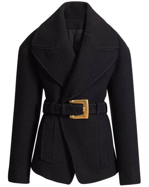 Balmain Black Short Coat