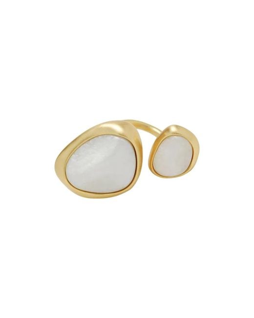 Cult Gaia White Acrylic Resin Ring