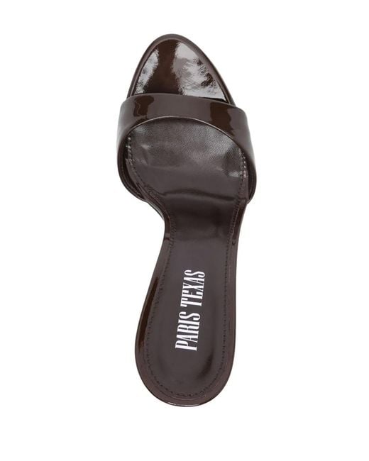 Paris Texas Metallic Lidia Patent Leather Mules
