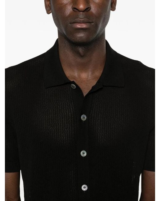 Tagliatore Black Tyron Shirt for men