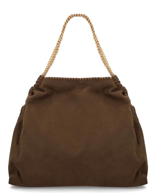Stella McCartney Brown Polyester Shoulder Bag