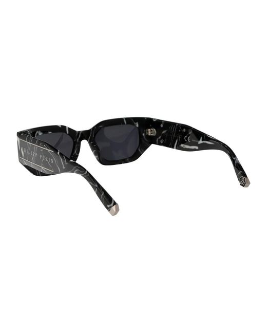 Philipp Plein Black Acetate Sunglasses