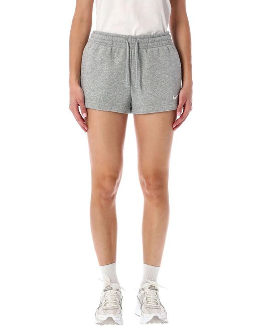 Nike Gray Mid-Rise Shorts