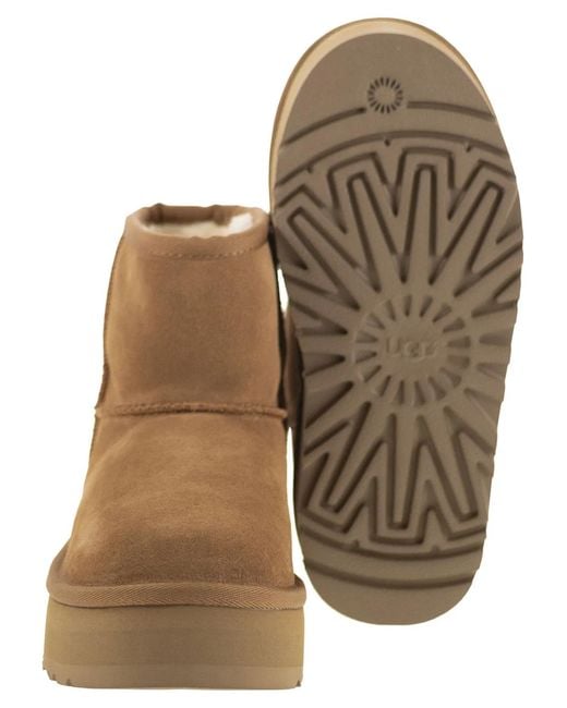 Ugg Brown Classic Mini Platform