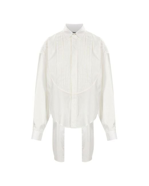 DARKPARK White Cotton Polyamide Elastane Shirt