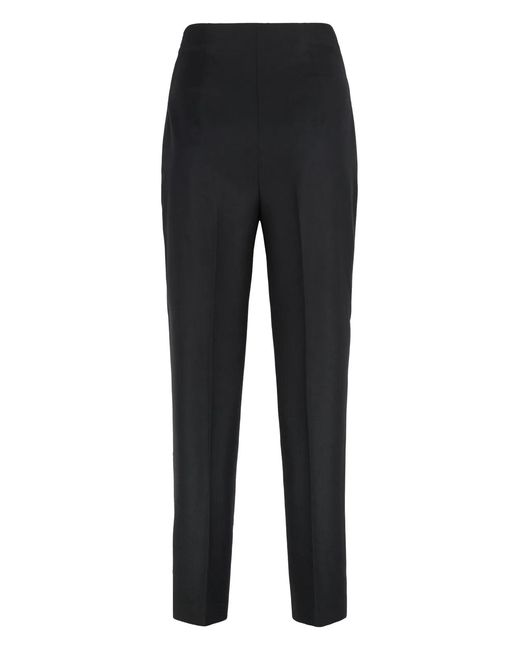 Alberta Ferretti Black Virgin Wool Trousers
