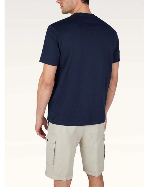 Paul & Shark Blue Paul & Shark Logo-Print Lightweight Cotton Jersey T-Shirt for men