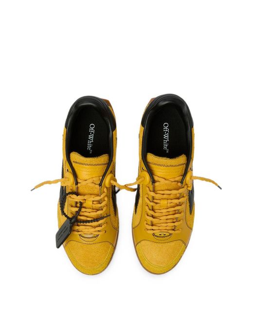 Off-White c/o Virgil Abloh Yellow Leather Synthetic Sneakers for men