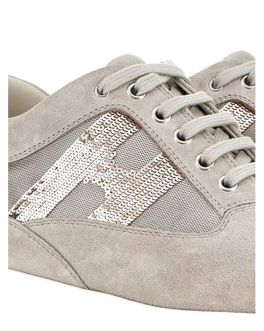 Hogan White Multicolour Calfskin Sneakers