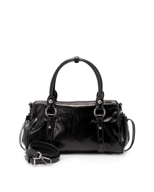 Miu Miu Black Glossy Leather Handbag