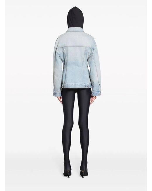 Balenciaga Blue Hourglass Denim Jacket