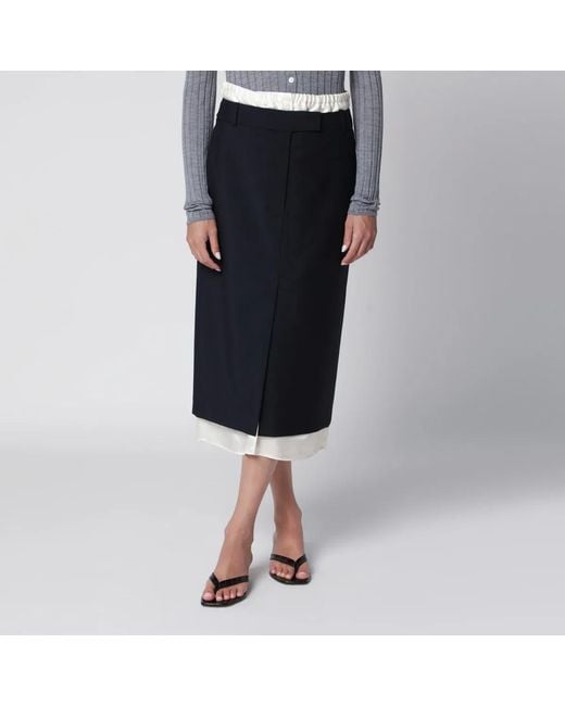 Rohe Black Skirt With Boxer Detail