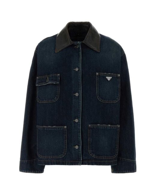 Prada Blue Giubbotti