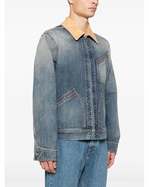 McQueen Blue Denim Jacket for men