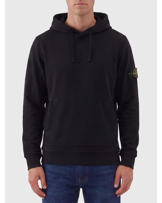 Stone Island Blue Hoodie Sweater for men