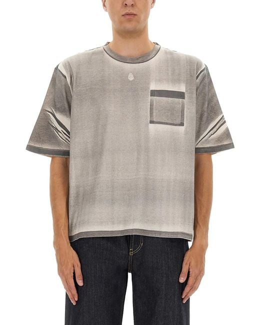 McQueen Gray Multicoloured Cotton T-Shirts for men