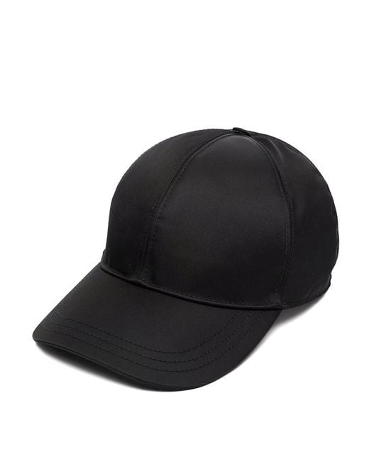 Prada Black Re-Nylon Baseball Cap for men