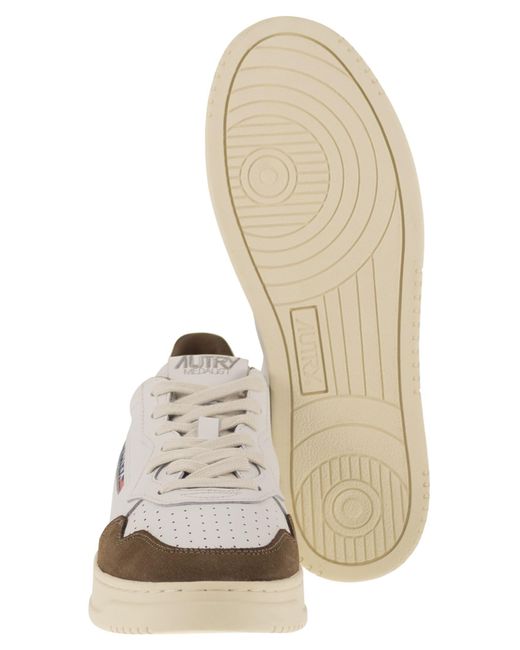 Autry White Medalist Low for men