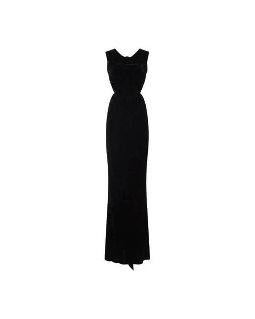 Rick Owens Black Viscose Silk Dresses