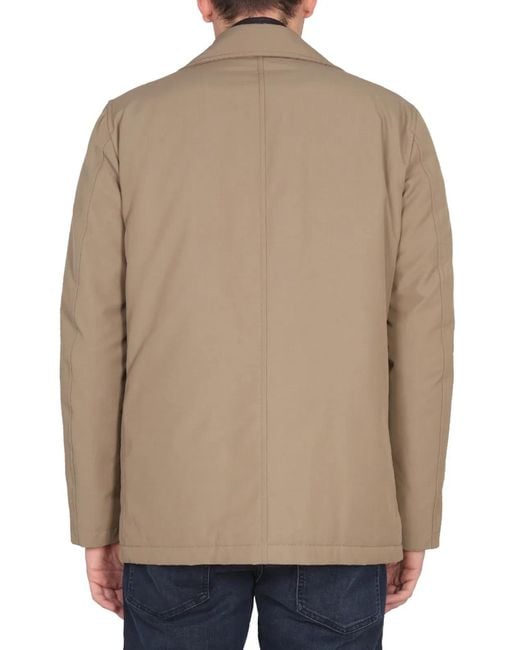 Fay Natural Peacot Double Front Trenches And Coats for men