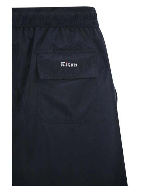 Kiton Blue Short Swim Boxers for men