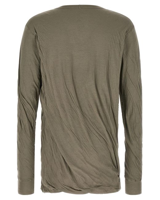 Rick Owens Gray 'Jumbo Double Ls T' T-Shirt for men