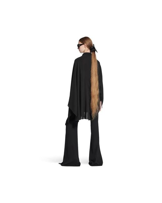 Balenciaga Black Silk Shirt