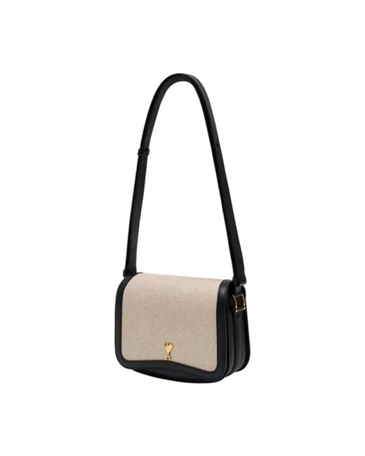 AMI Metallic Paris Paris Shoulder Bag