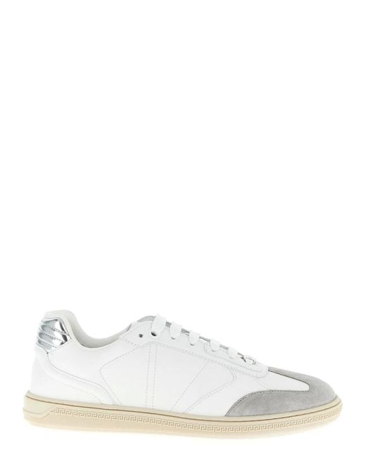 Versace White 'Greca Court' Sneakers for men