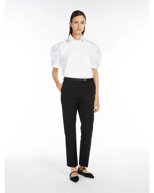Max Mara Black Okra Long Trouser