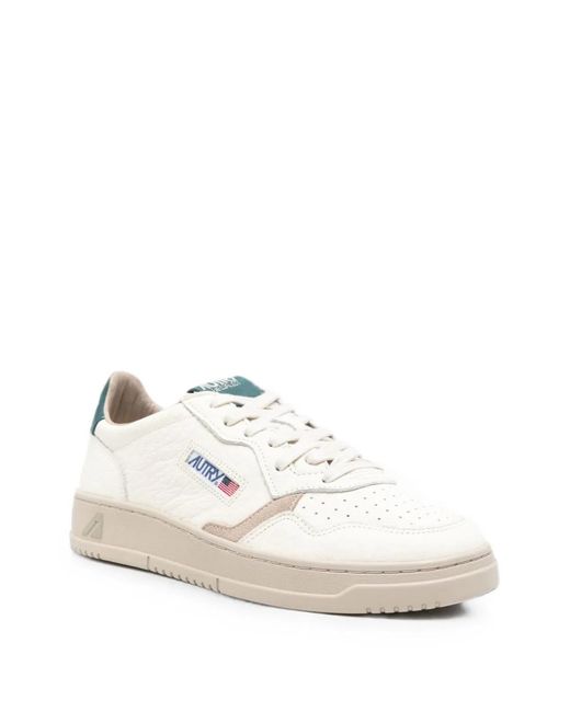 Autry White Medalist Low-Top Leather for men