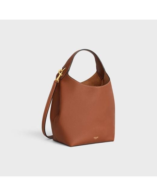 Céline Brown Small Triomphe Smooth-Leather Tote Bag