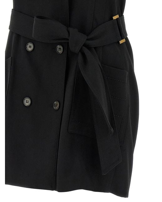 Elisabetta Franchi Black Vest Dress