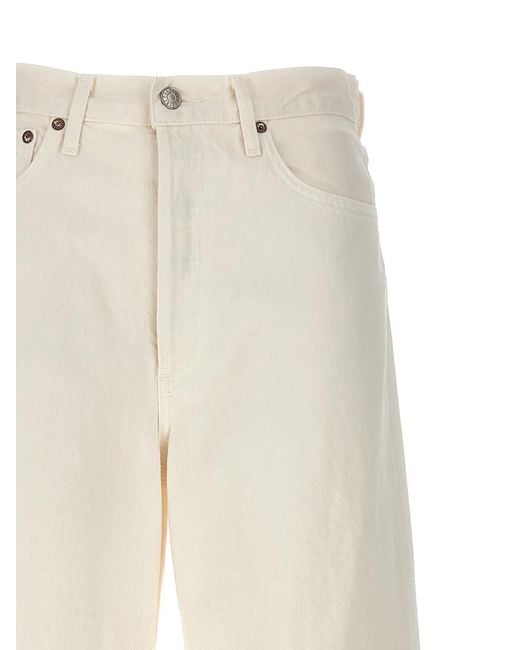 Agolde White 'Dame' Jeans