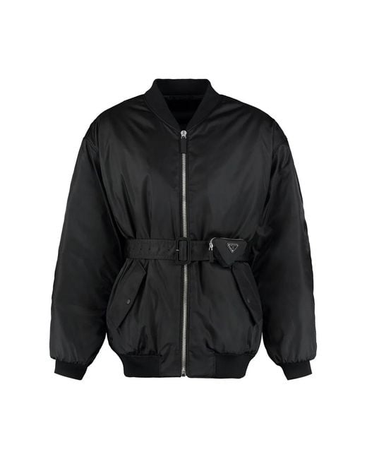 Prada Black Re-Nylon Padded Jacket for men
