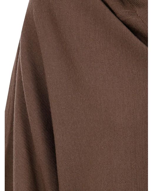 Max Mara Brown Hoodie Cardigan Knit "Aster