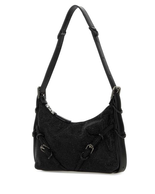 Givenchy Black Rhinestone Embellished Mini Top-Handle Bag