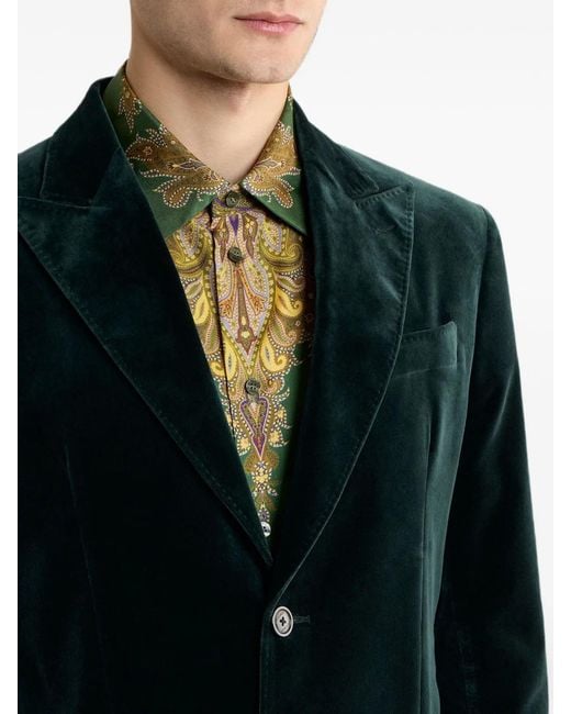 Etro Black Single Breasted Blazer for men