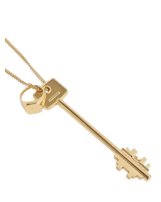 Rabanne White 'Key' Necklace