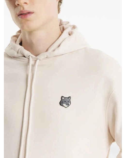 Maison Kitsuné White Maison Kitsuné Lilac Cotton Sweater for men