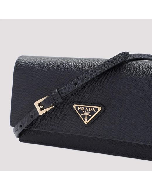 Prada Black Calf Leather Pouch