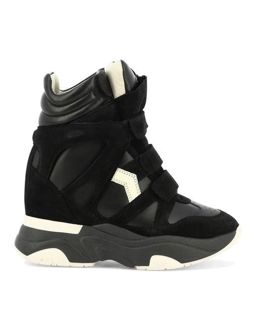 Isabel Marant Black "Balskee" High Top Sneakers