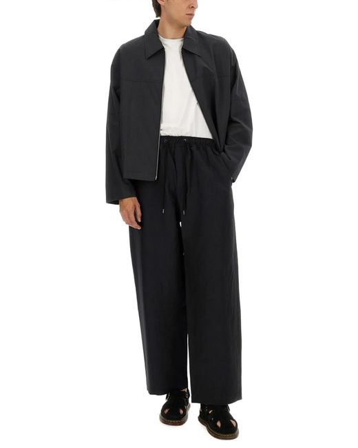 Studio Nicholson Black Harrington Jacket With Zipper for men