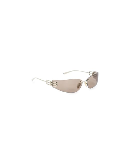 Balenciaga White Gossip Dframe Sunglasses